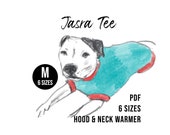 Medium Dog Clothes Sewing Pattern PDF – 6 Sizes for Dogs