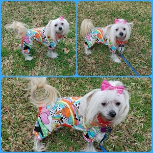 Small Dog Pajama - 6 Sizes -  PDF Sewing Pattern, Small Dog Clothes Sewing Pattern