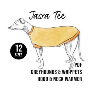 Greyhound Sweater for Dogs, Whippet Clothing Whippet Wear, Lurcher Dog Clothing, Lurcher Sweater Greyhound PDF Sewing Pattern