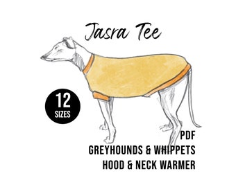 Greyhound Sweater for Dogs, Whippet Clothing Whippet Wear, Lurcher Dog Clothing, Lurcher Sweater Greyhound PDF Sewing Pattern