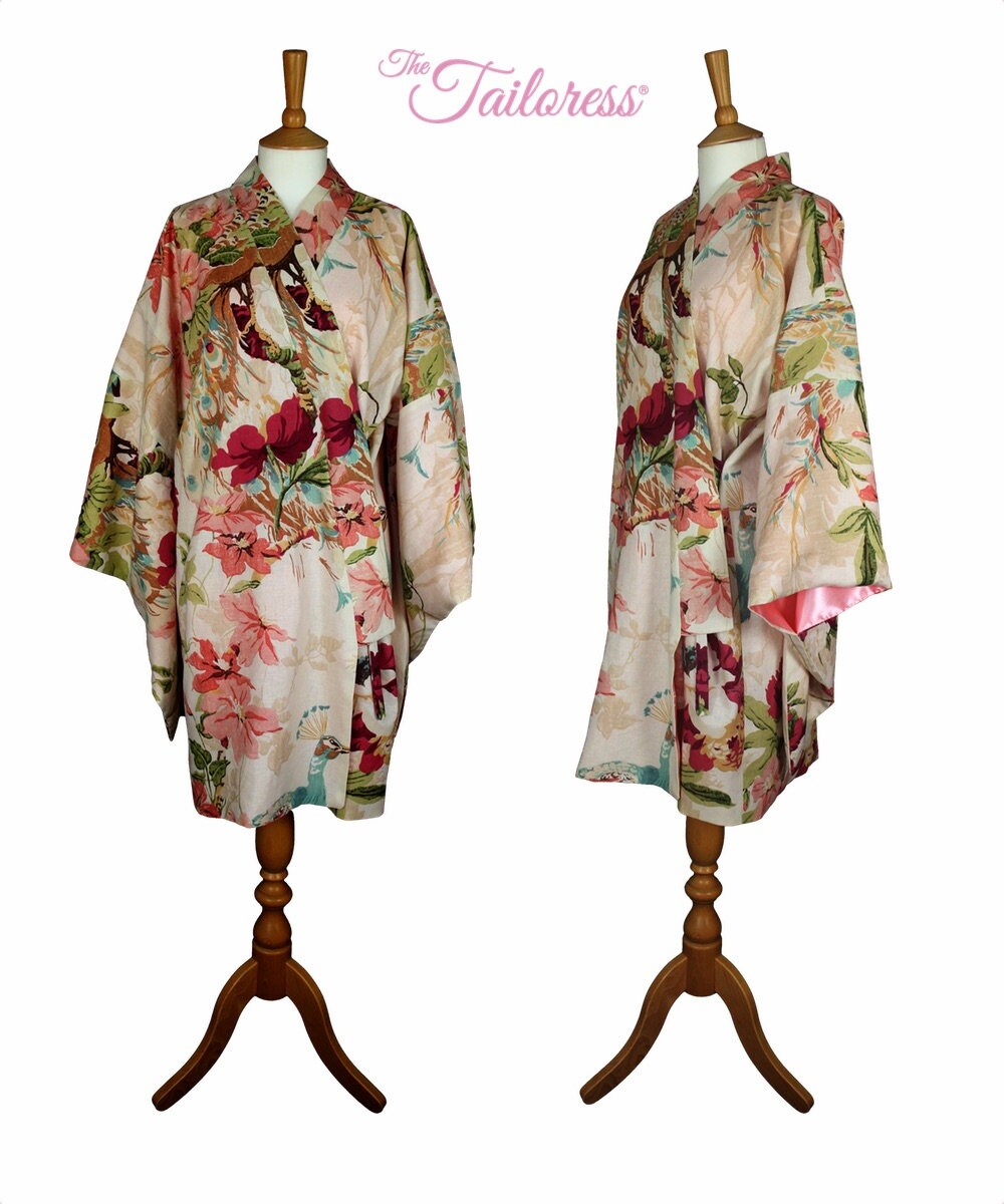 SHORT Kimono Robe PDF Sewing Pattern Kimono PDF Robe Sewing Etsy