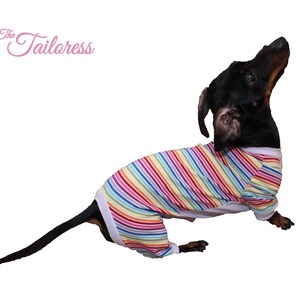 weenie dog clothes, four legged suit for dachshunds, sausage dog clothing, clothes for dachshund sewing pattern pdf