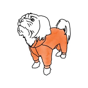 Patrón de pijama para perro pequeño (PDF) – Patrón de pijama y traje de cuatro patas para perro