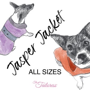 18 Sizes - BUNDLE Dog Jacket PDF Sewing Pattern ALL Sizes Jasper