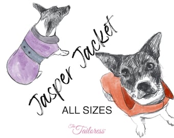 18 Sizes - BUNDLE Dog Jacket PDF Sewing Pattern ALL Sizes Jasper