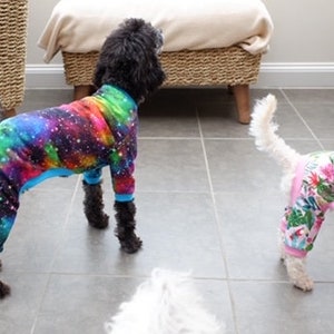 Small Dog Pajamas, dog overalls, four legged dog pajamas, dog clothes for small dogs, dog clothes pajama small
