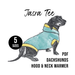Dackel Shirt Schnittmuster für Hunde, Dackel Schnittmuster, Dackel Pullover, Dackel Kleidung Schnittmuster PDF