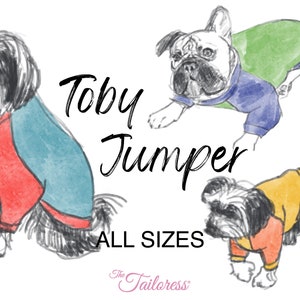 18 Sizes - Dog Sweater PDF Sewing Pattern, ALL SIZES