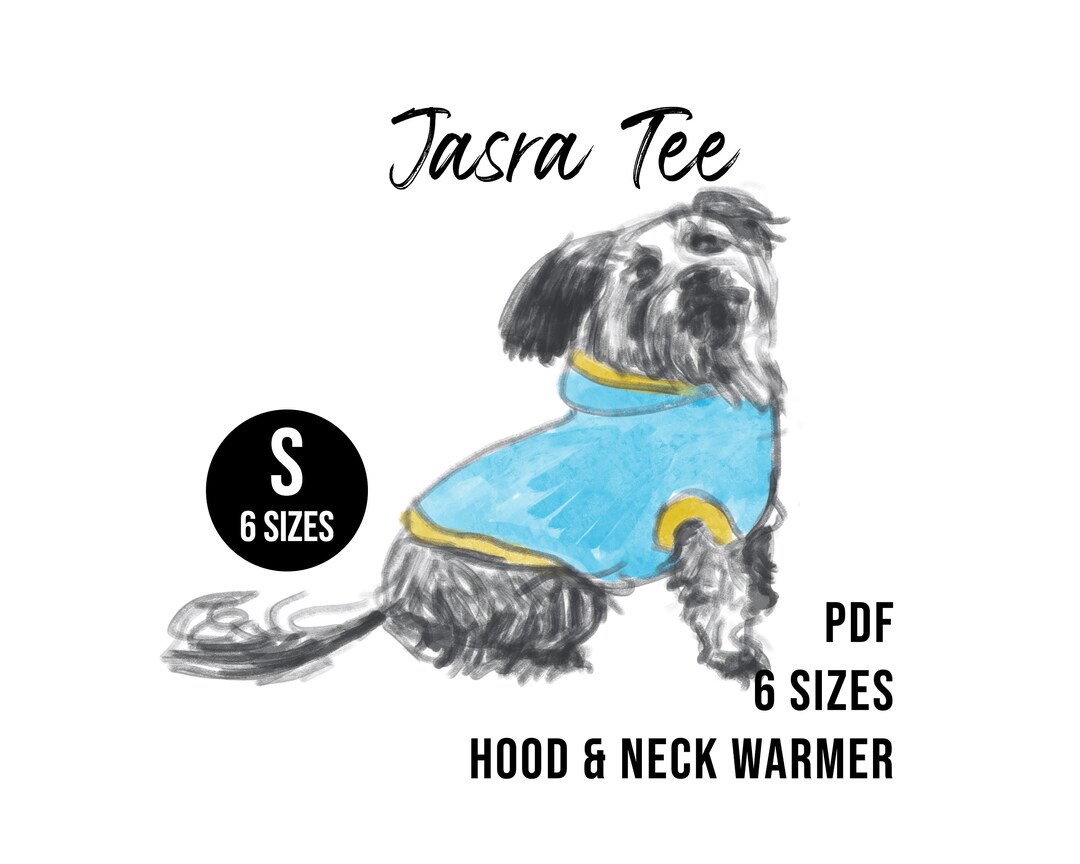 6 Sizes Small Dog Tshirt PDF Sewing Pattern sizes 16 Etsy