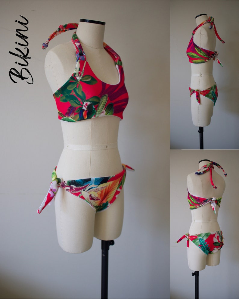 Monokini & Bikini PDF Sewing Pattern image 1