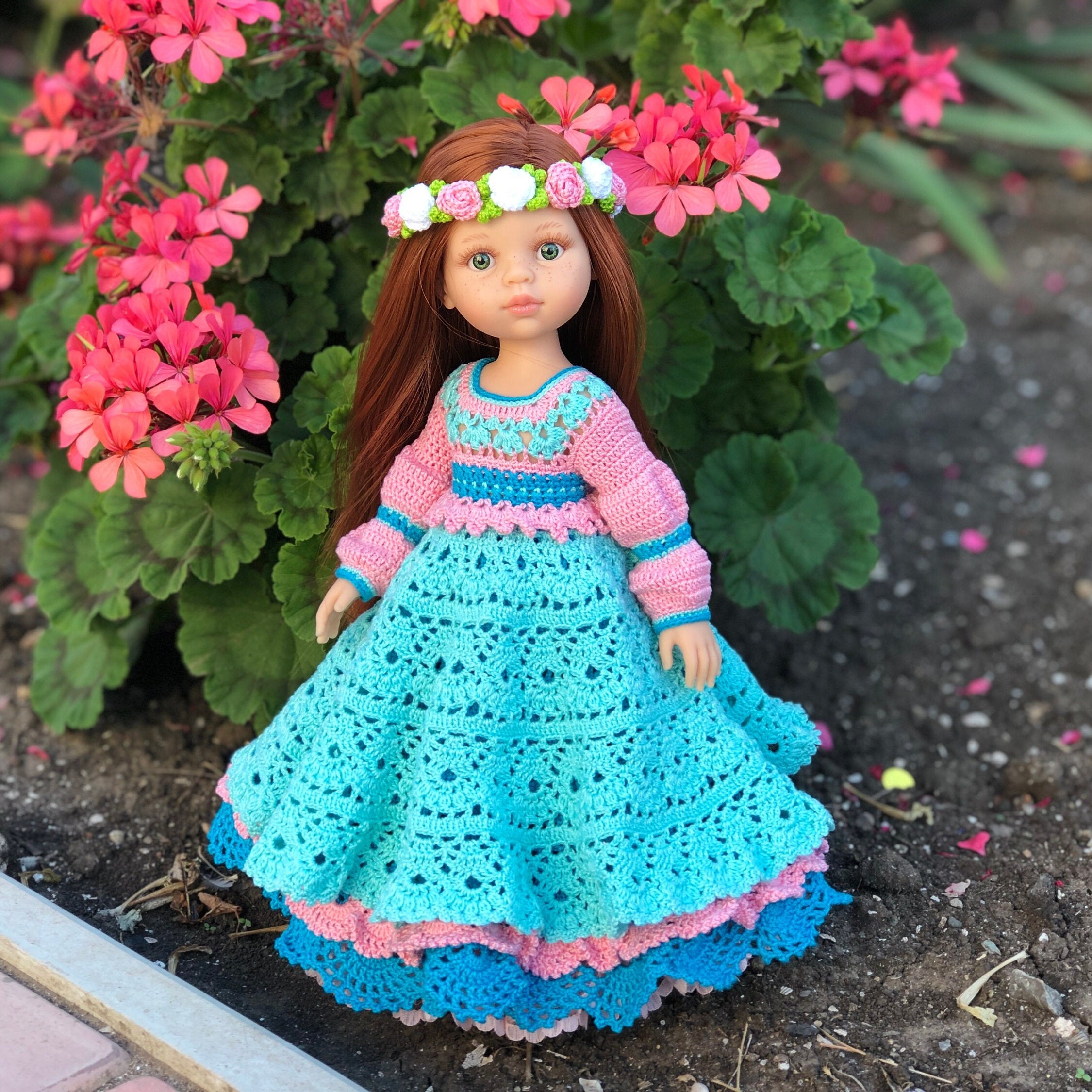 Crochet Doll Clothes Pattern Princess Outfit for 13 Inches Etsy