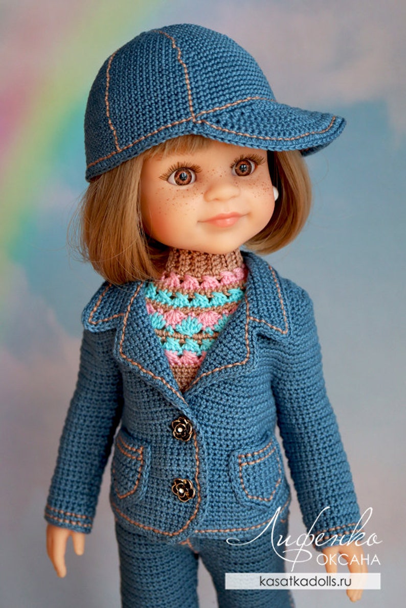 PDF Doll Clothes Crochet Pattern Around the World Outfit for Etsy