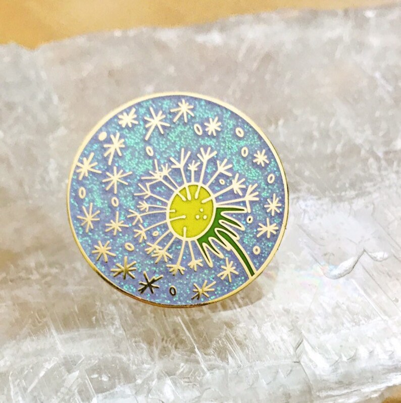 Dandelion Enamel Pin