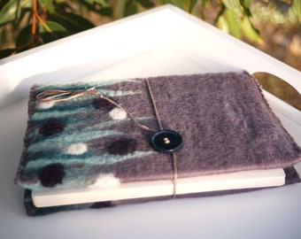 Wet Felting Journal Cover PDF Tutorial, Reusable Felted Art