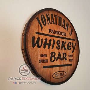 Digital File - Whiskey Barrel 3D Sign