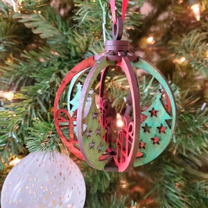 Christmas Tree with Presents Ball Ornament File