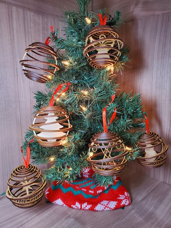 3D Dual Spiral Christmas Ornament SVG Etsy Australia