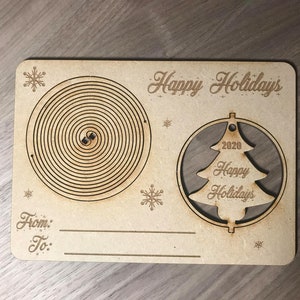 Happy Holidays 3D Ornament Pop-out Kaart Bestand