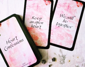 Heart Confessions  declarations from the heart messages deck ( 54Cards)
