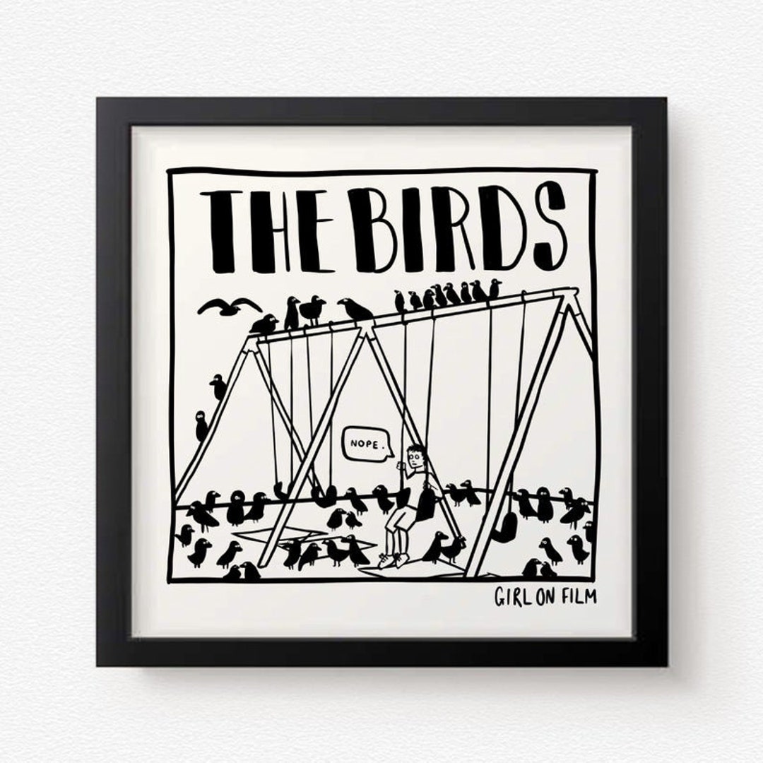 The Birds | 8x8" Art Print - Etsy