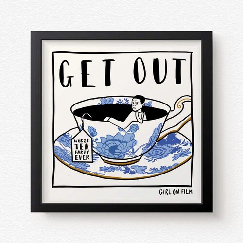Get Out 8x8 Art Print Etsy
