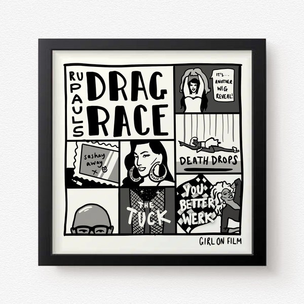 Ru Pauls Drag Race | 8x8" Art Print