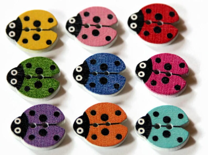 Novelty Buttons Choose your Button Shape and Colour
