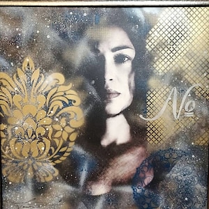 Original, urban mixed-medium portrait photography on Canvas