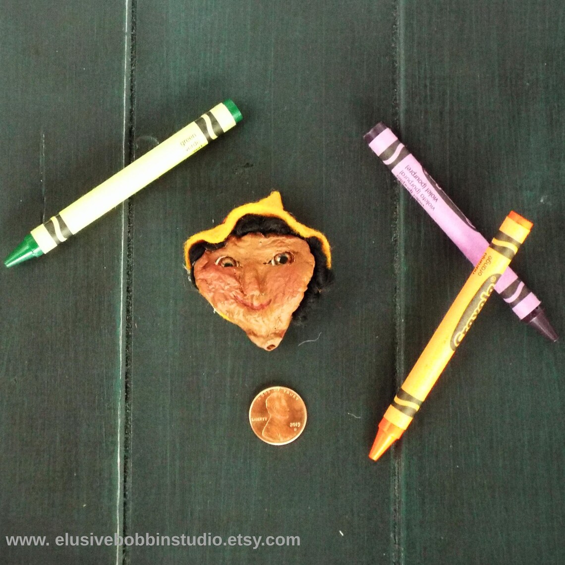 OOAK Apple Head / Applehead Art Doll / Halloween Decor Etsy