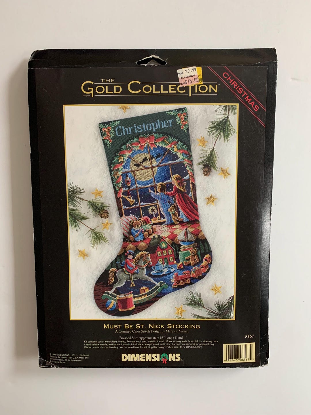Dimensions Must Be St Nick Gold Collection Cross Stitch Kit Christmas ...