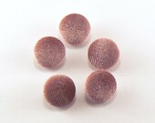 5 8 quot Dusty Rose Velvet Fabric Covered Shank Buttons - 15mm Pink Sewing Buttons
