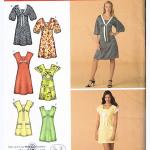 Size 14-22 Misses&#39; Plus Size Easy Cap Sleeve A Line Dress Sewing Pattern - Simplicity 2999