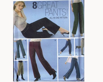 Size 12-18 Misses Wide Leg Pants Or Gaucho Pants Sewing Pattern - Simplicity 5350