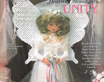 Glory Heavenly Messengers angel plastic canvas pattern booklet NEW