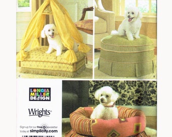 Tent Pet Bed Or Donut Bolster Bed Sewing Pattern  - Simplicity 4187