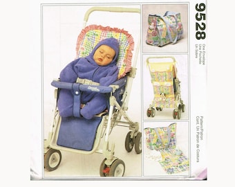 Baby Travel Accessories Sewing Pattern - Stroller Organizer Pattern - Diaper Bag Pattern -  McCalls 9528