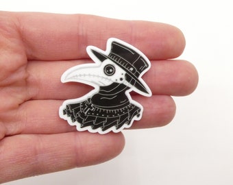 5pcs Plague Doctor Planar Resin Cabochon For Decoden Or Hair Bows