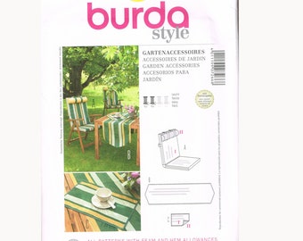 Folding Chair Cushion Craft Sewing Patterns - Burda 7266
