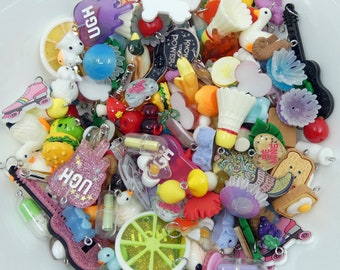 Mystery Grab Bag Of Assorted Kawaii Resin Charms