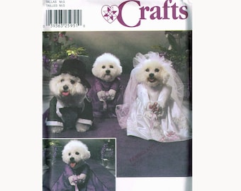 Dog Bride & Groom Wedding Costume Sewing Pattern - Simplicity 5901