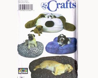 Oval Dog Bed or Bolster Pet Bed Sewing Pattern Simplicity 7014