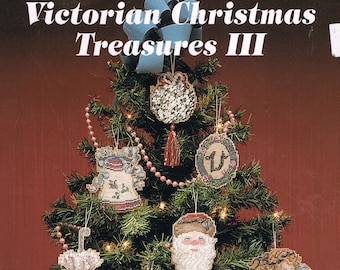 Victorian Christmas Treasures Christmas Tree Ornaments Cross Stitch Pattern - Douglas Designs 34