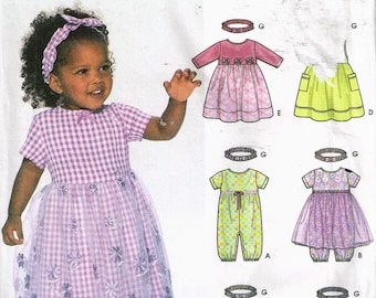 McCalls 3607 Infants Rompers With Snap Crotch And Hat 10 Piece Pattern