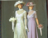 Size 6-12 Misses 39 Edwardian Gibson Girl Dress Hat Sewing Pattern - Halloween Costume - Simplicity 9716