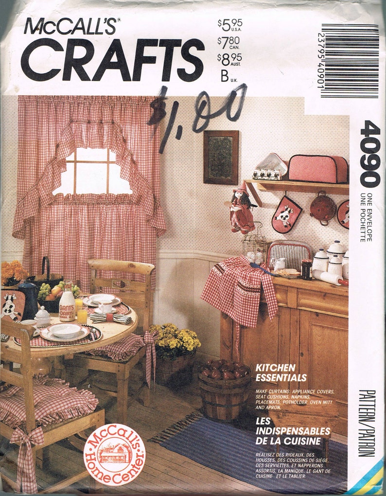 Home Decor Pattern Cow Theme Kitchen Essentials Curtains Etsy