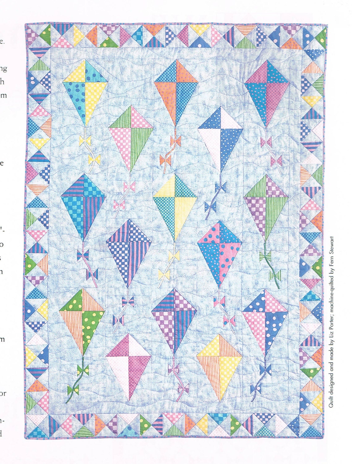QUILT PATTERN Flying Kites Wall Hanging Quilt Pattern Etsy