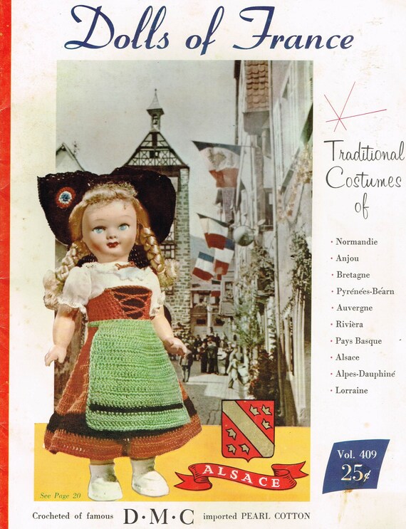 vintage crochet doll dress patterns