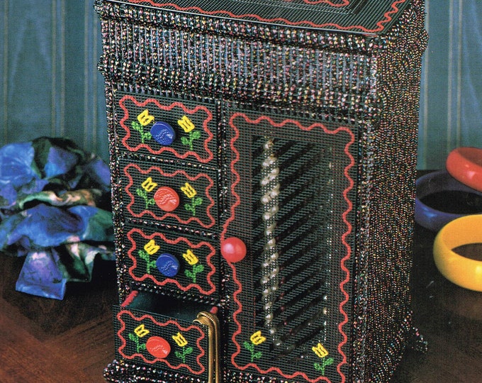 Chest of Drawers Jewelry Box Plastic Canvas Pattern Needlepoint