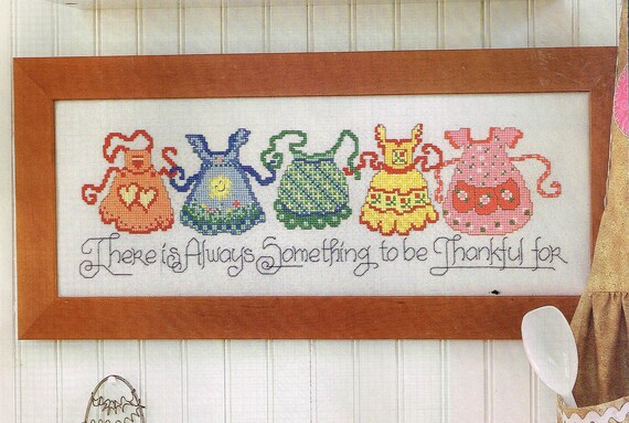 Something To Be Thankful For Kitchen Aprons Christian Cross Etsy