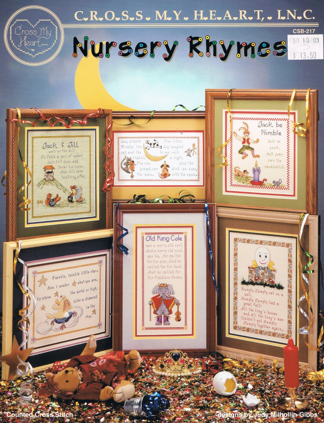 Nursery Rhymes Cross Stitch Patterns Cross My Heart csb217 Etsy